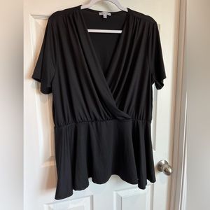 White Birch Black Cross Front Top